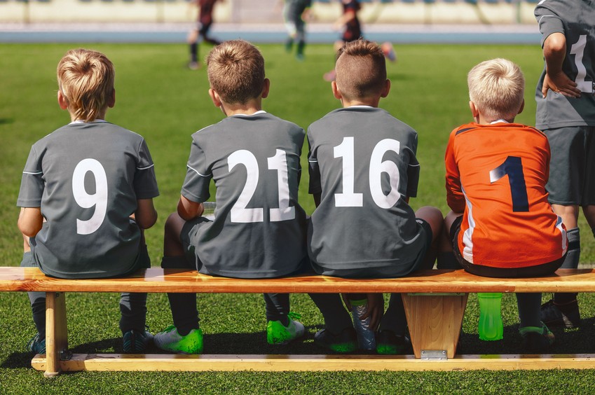 ベンチの選手たち